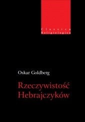 Okładka książki Rzeczywistość Hebrajczyków Oskar Goldberg