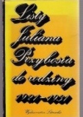 Okładka książki Listy Juliana Przybosia do rodziny : 1921-1931 Julian Przyboś