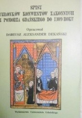 Spisy członków konwentów zakonnych z Pomorza Gdańskiego do 1309 roku