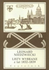 Okładka książki Listy wybrane z lat 1832-1839 Leonard Niedżwiecki