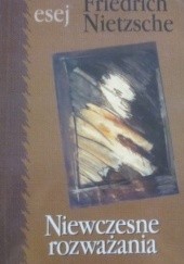 Okładka książki Niewczesne rozważania Friedrich Nietzsche