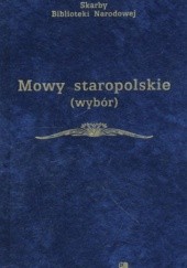 Okładka książki Mowy staropolskie (wybór) Bronisław Nadolski