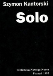 Okładka książki Solo Szymon Kantorski