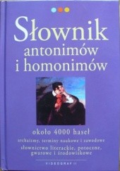 Okładka książki Słownik antonimów i homonimów Jerzy Syjud