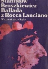 Okładka książki Ballada z Rocca Lanciano Stanisław Broszkiewicz