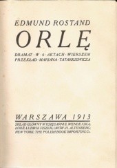 Okładka książki Orlę Edmond Rostand