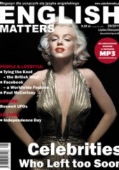 Okładka książki English Matters, 29/2011 (lipiec/sierpień) Redakcja magazynu English Matters