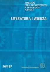 Okładka książki Literatura i wiedza Włodzimierz Bolecki
