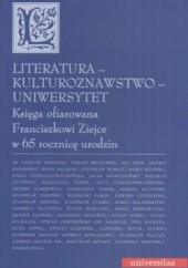 Okładka książki Literatura - kulturoznawstwo - Uniwersytet praca zbiorowa