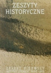 Okładka książki Zeszyty historyczne Tom 1 praca zbiorowa