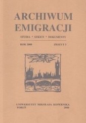 Okładka książki Archiwum Emigracji tom 3 praca zbiorowa