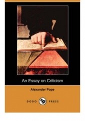 Okładka książki An Essay on Criticism Alexander Pope