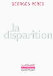 Okładka książki La disparation Georges Perec