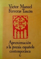 Okładka książki Aproximación a la poesía española contemporánea Victor Manuel Ferreras Tascón