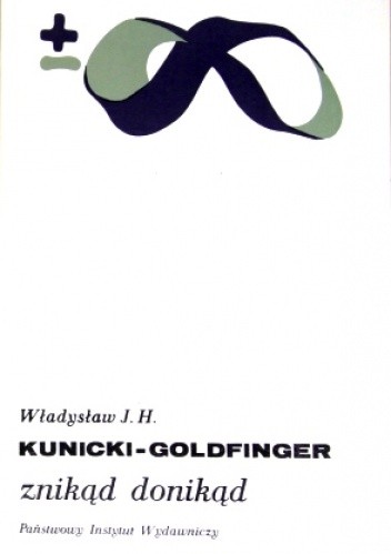 Okładka książki Znikąd donikąd Władysław J. H. Kunicki-Goldfinger