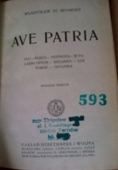 Okładka książki Ave Patria Władysław Stanisław Reymont
