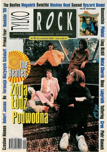 Okładka książki Tylko Rock, nr 9 (97)/1999 Redakcja magazynu Teraz Rock