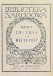 Okładka książki Odludek albo Mizantrop Menander