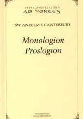 Okładka książki Monologion, Proslogion