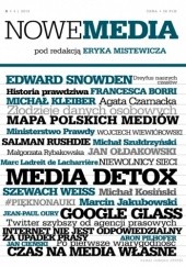 Okładka książki NOWE MEDIA pod redakcją Eryka Mistewicza Kwartalnik 5-3/2013 Eryk Mistewicz