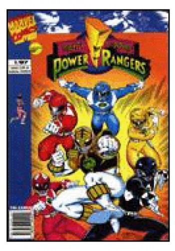 Okładki książek z cyklu Power Rangers