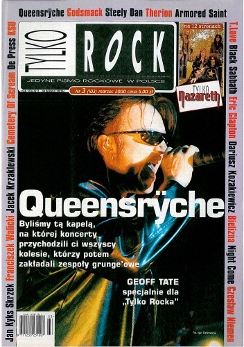 Okładka książki Tylko Rock, nr 3 (103)/2000 Redakcja magazynu Teraz Rock
