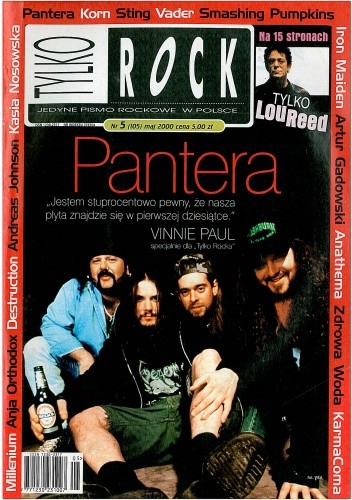 Okładka książki Tylko Rock, nr 5 (105)/2000 Redakcja magazynu Teraz Rock