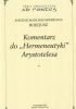 Okładka książki Komentarz do „Hermeneutyki” Arystotelesa. Zeszyt 1 Anicjusz Boecjusz
