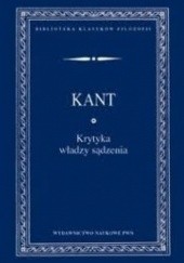 Okładka książki Krytyka władzy sądzenia Immanuel Kant