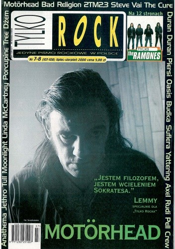 Okładka książki Tylko Rock, nr 7-8 (107-108)/2000 Redakcja magazynu Teraz Rock