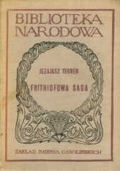 Okładka książki Frithiofowa Saga Jezajasz Tegner, autor nieznany
