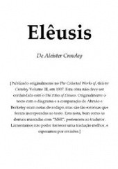 Okładka książki Eleusis Aleister Crowley