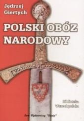 Okładka książki Polski Obóz Narodowy Jędrzej Giertych