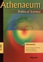 Okładka książki Athenaeum nr 16/2006. Political Science praca zbiorowa