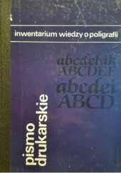 Okładka książki Pismo drukarskie Andrzej Tomaszewski