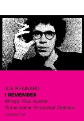 Okładka książki I remember Joe Brainard