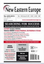 Okładka książki New Eastern Europe  4(IX)/2013 Redakcja New Eastern Europe