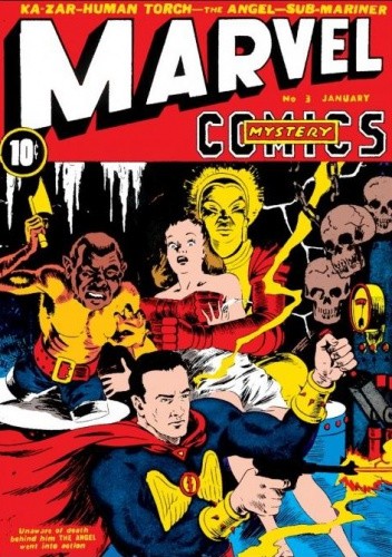 Okładka książki Marvel Mystery Comics #3 Al Anders, Bill Everett, Ben Thompson