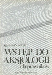 Okładka książki Wstęp do aksjologii dla prawników Zygmunt Ziembiński