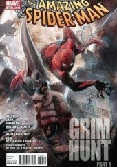 Okładka książki The Amazing Spider-Man #634 - Brand New Day: Grim Hunt, part I Philippe Briones, J. M. DeMatteis, Max Fiumara, Joe Kelly, Michael Lark, Fred Van Lente