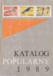 Okładka książki Katalog popularny znaczków pocztowych ziem polskich 1989 Wiesława Kawecka