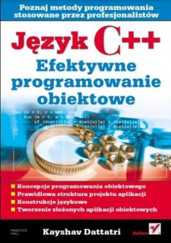 Okładka książki Język C++. Efektywne programowanie obiektowe Kayshav Dattatri