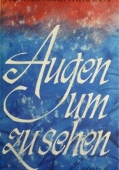 Okładka książki Augen um zu sehen Jürgen Brinkmann