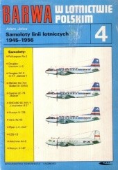 Okładka książki Samoloty linii lotniczych 1945-1956 Adam Jońca