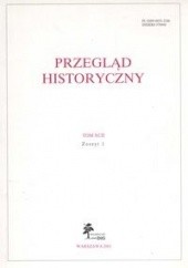 Okładka książki Przegląd Historyczny rok 2001 nr 1 Tom XCII Andrzej Wyrobisz