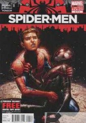 Okładka książki Spider-Men #4 Brian Michael Bendis, Sara Pichelli, Justin Ponsor
