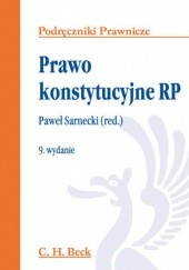 Okładka książki Prawo konstytucyjne RP Paweł Sarnecki