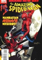 Okładka książki Amazing Spider-Man Vol 1# 551 - Brand New Day: Lo, There shall come a Menace!! Marc Guggenheim, Salvador Larroca
