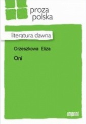 Okładka książki Oni Eliza Orzeszkowa