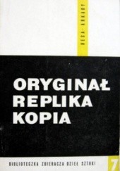 Okładka książki Oryginał Replika Kopia praca zbiorowa